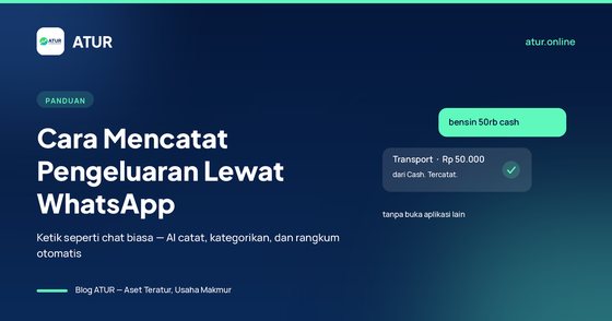 Sampul artikel: Cara Mencatat Pengeluaran Lewat WhatsApp