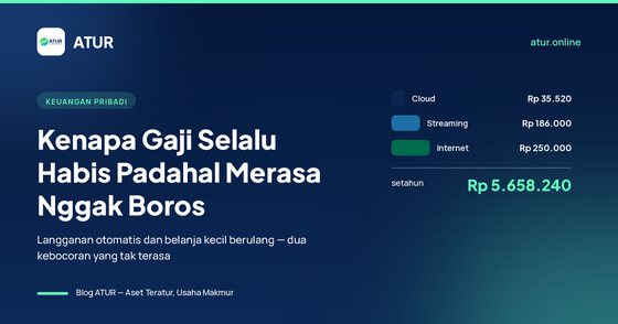 Sampul artikel: Kenapa Gaji Selalu Habis Padahal Merasa Nggak Boros